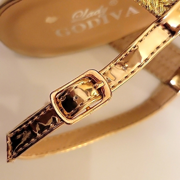 Gorgeous Lady GODIVA | Stiletto Gold Metallic Rope | Heels | Open | Size 10 - Picture 14 of 17